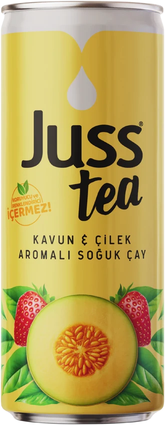 Juss Melon & Strawberry, 250 ml Can